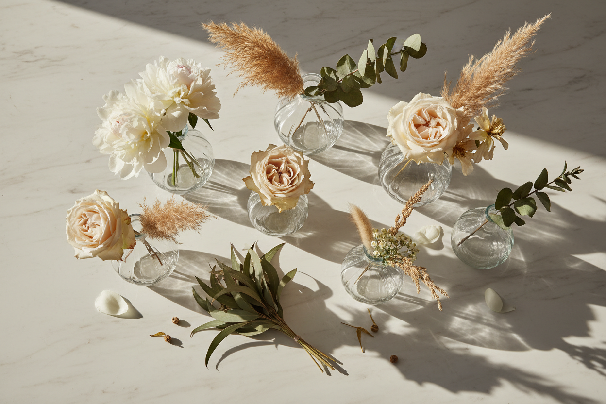 Comment choisir un vase en verre pour fleurs fraîches ou séchées