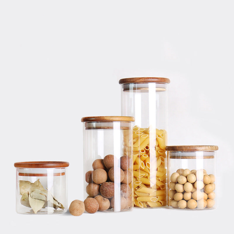 Bocal de rangement en verre pour la maison