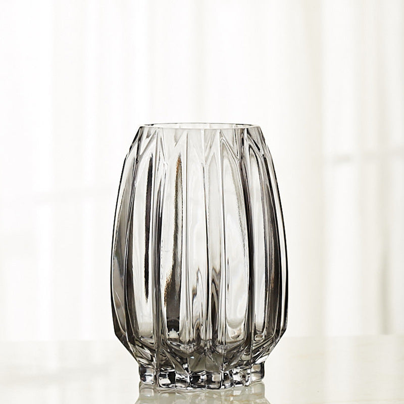 Vase en Verre à Bords Droits