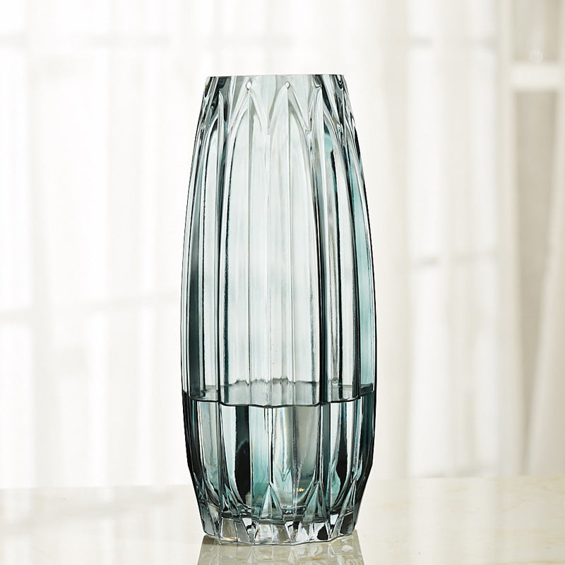 Vase en Verre à Bords Droits