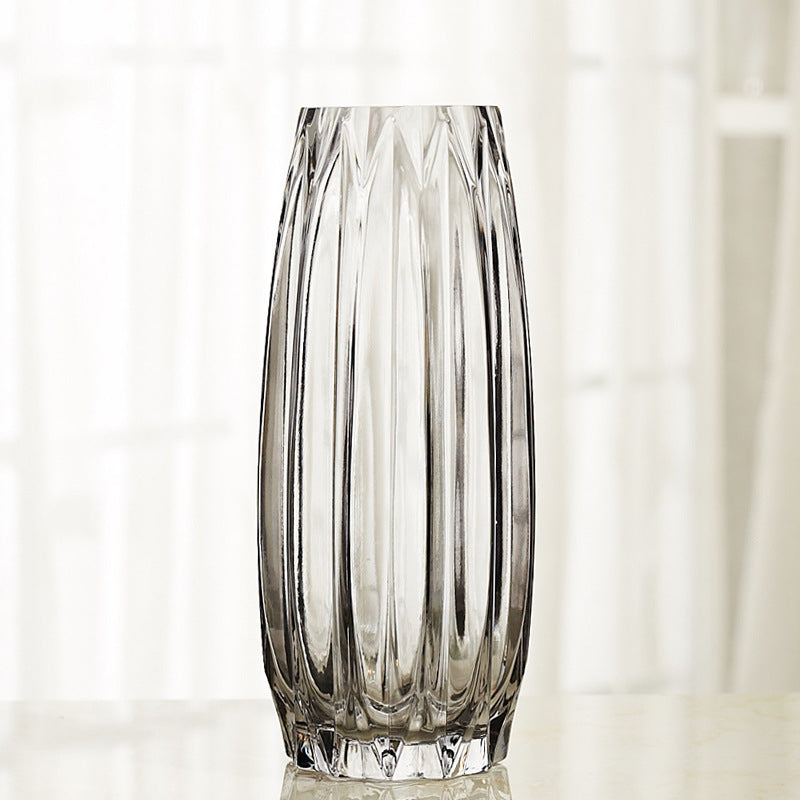 Vase en Verre à Bords Droits
