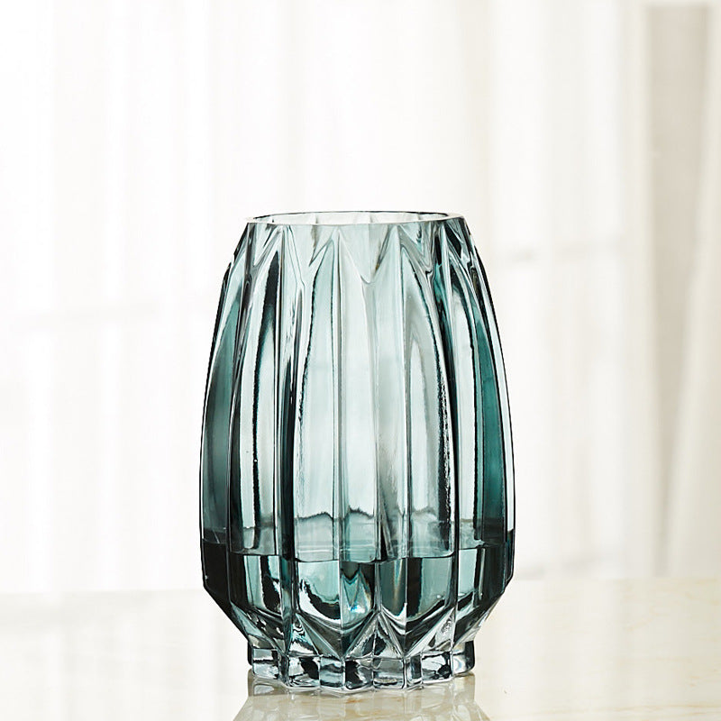 Vase en Verre à Bords Droits