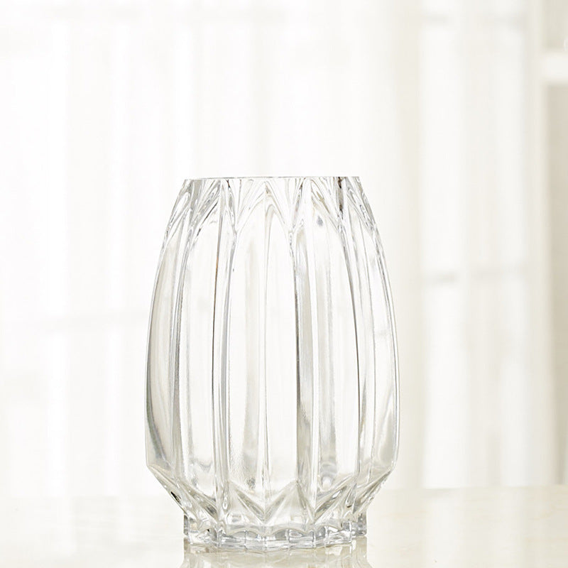 Vase en Verre à Bords Droits