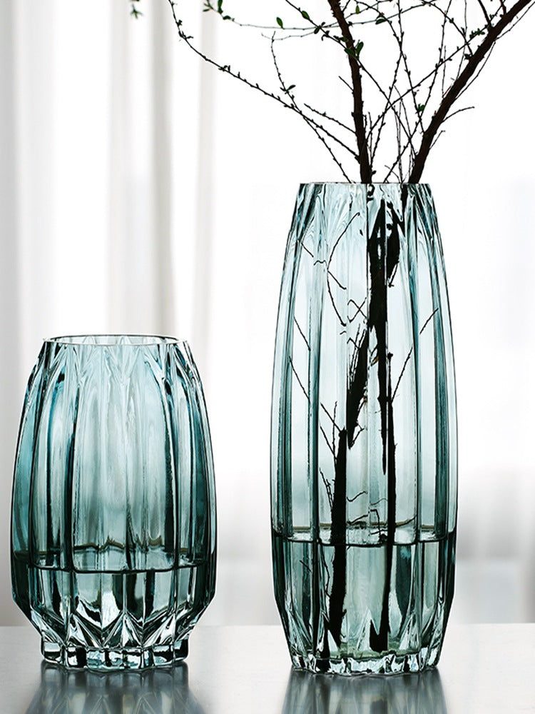 Vase en Verre à Bords Droits