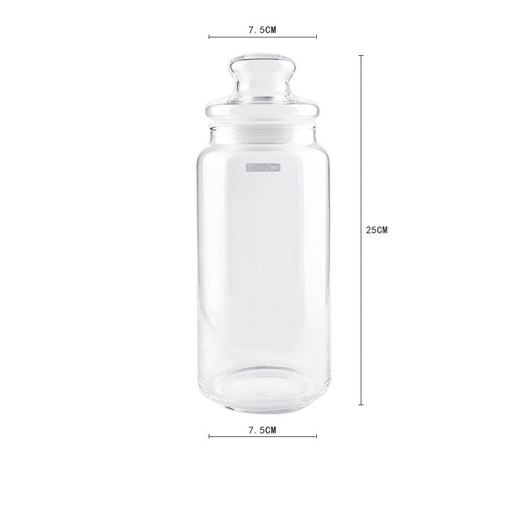 Bocal de rangement en verre pour cuisine
