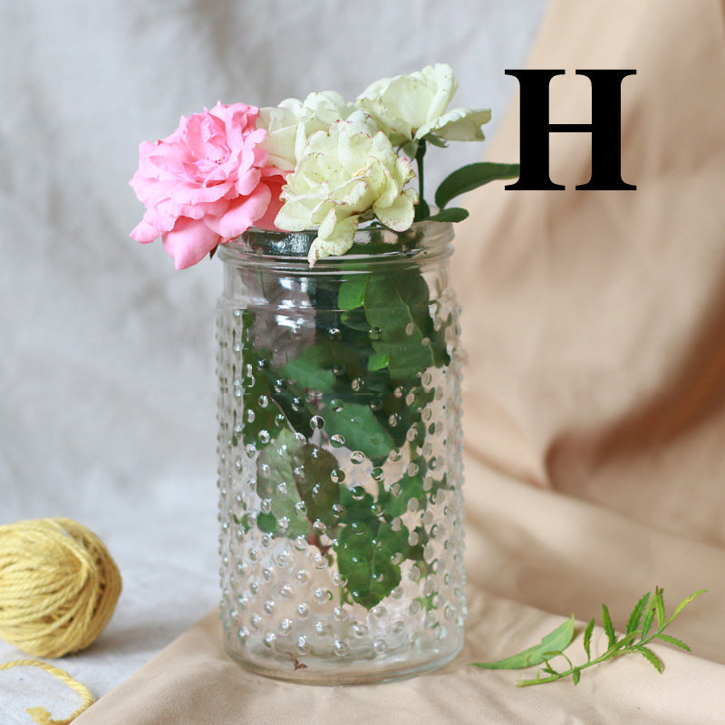Vase en verre transparent — Formes variées
