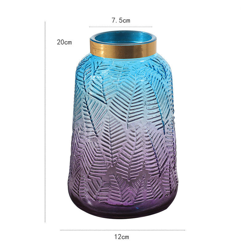 Vase en Verre Dégradé