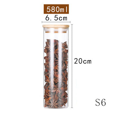 Bocal de rangement en verre pour la maison