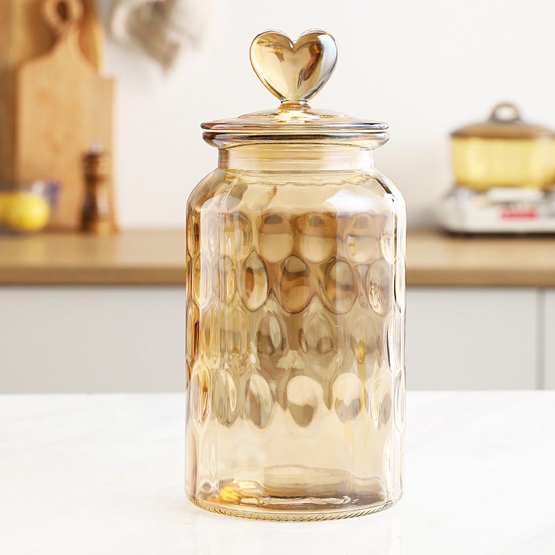 Bocal en verre hermétique transparent avec couvercle — Rangement alimentaire et kimchi
