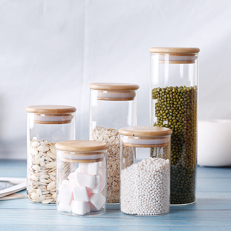 Bocal de rangement en verre pour la maison