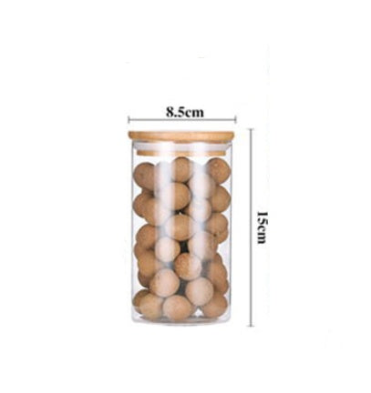 Bocal de rangement en verre pour la maison