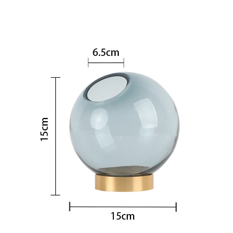 Vase en Verre Rond