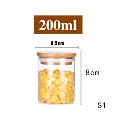 Bocal de rangement en verre pour la maison