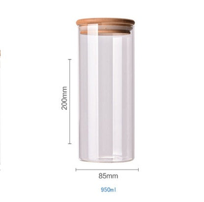 Bocal de rangement en verre pour la maison