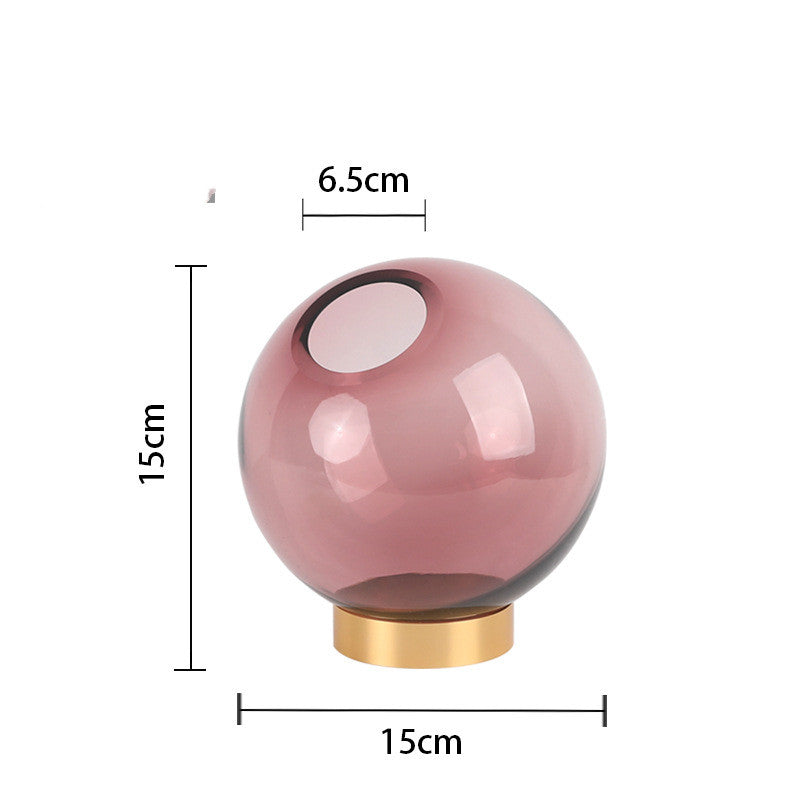 Vase en Verre Rond