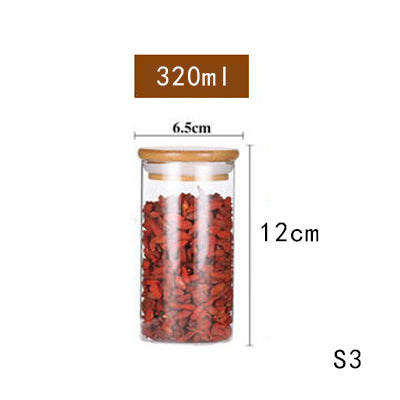 Bocal de rangement en verre pour la maison