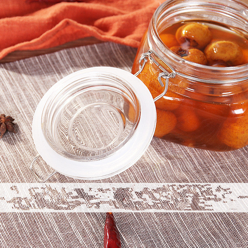 Bocal en verre à fermeture hermétique