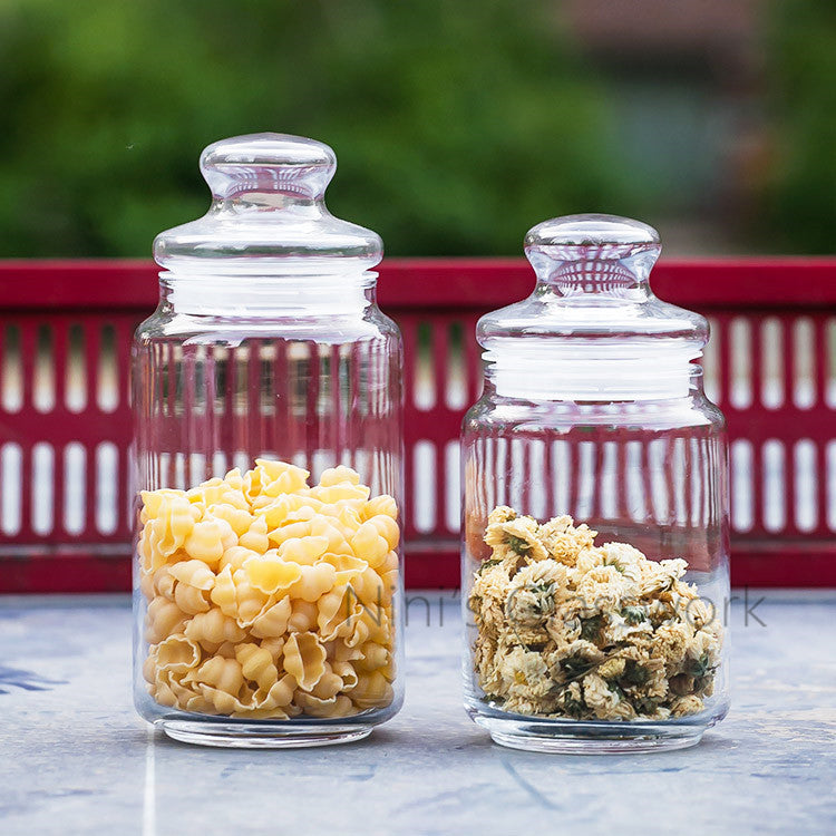 Bocal de rangement en verre pour cuisine