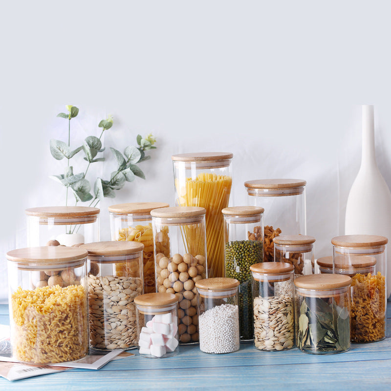 Bocal de rangement en verre pour la maison