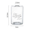 Vase en verre à anse — Fleurs fraîches et séchées