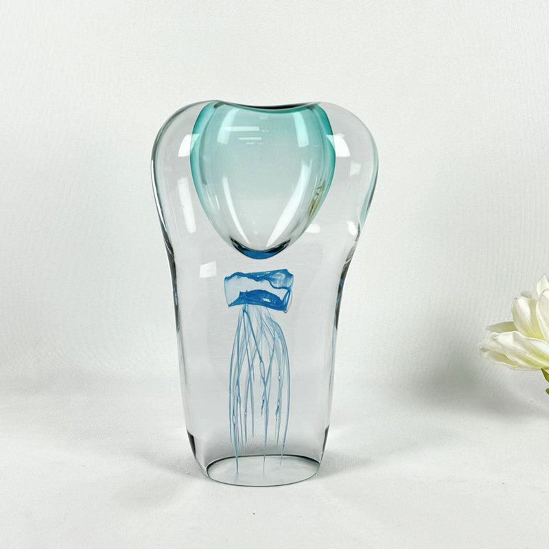 Vase en verre coloré peint — Décoration artistique