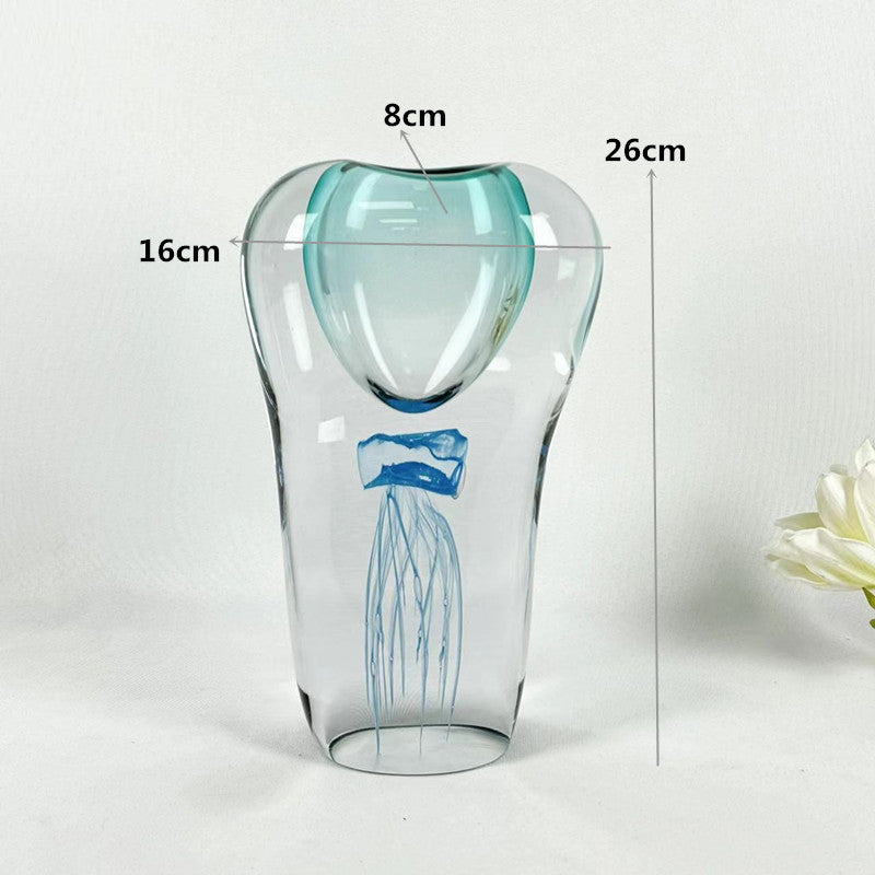 Vase en verre coloré peint — Décoration artistique
