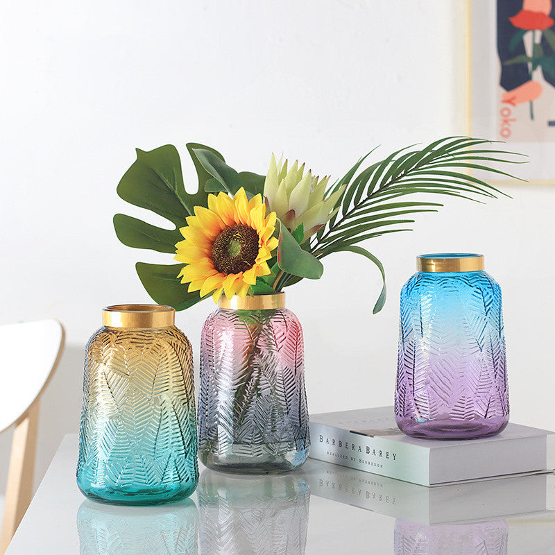 Vase en Verre Dégradé