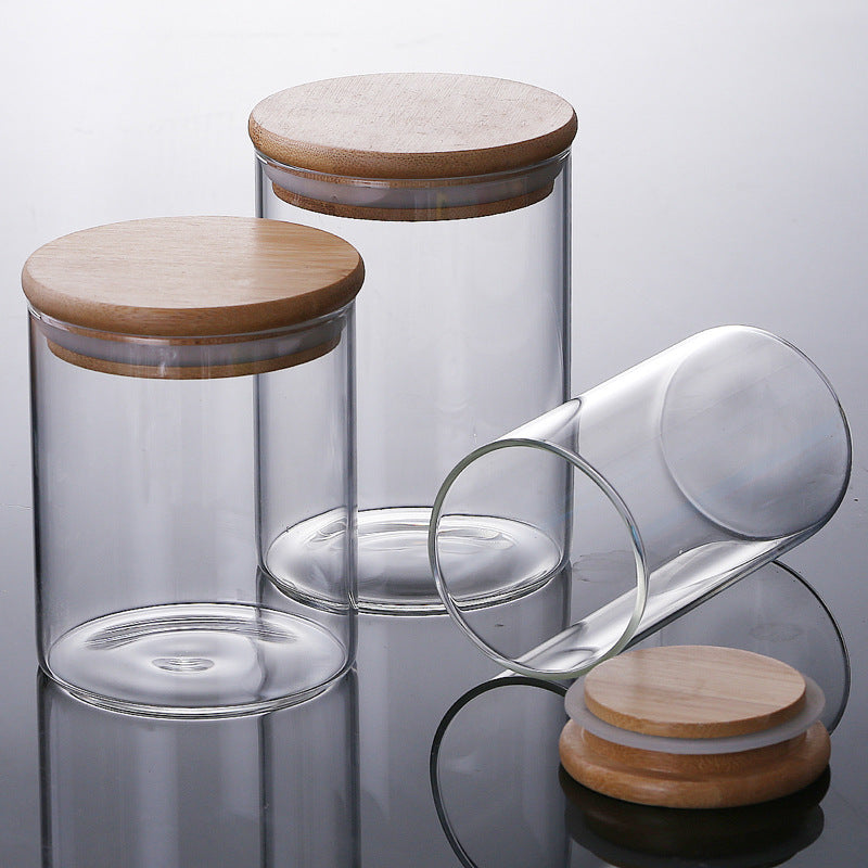 Bocal de rangement en verre pour la maison