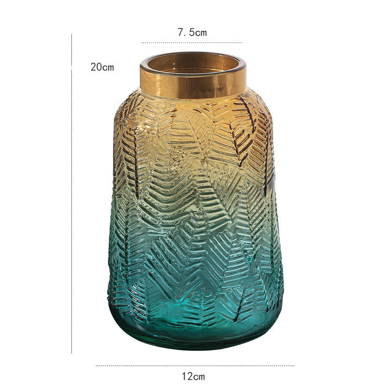 Vase en Verre Dégradé