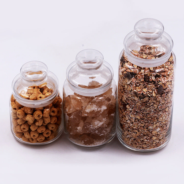 Bocal de rangement en verre pour cuisine