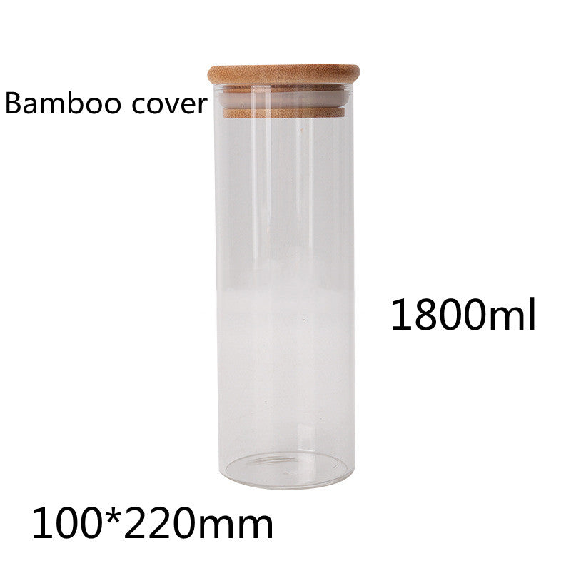 Bocal de rangement en verre pour la maison