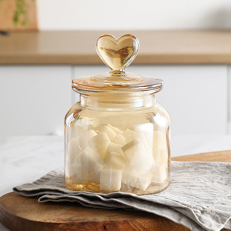 Bocal en verre hermétique transparent avec couvercle — Rangement alimentaire et kimchi