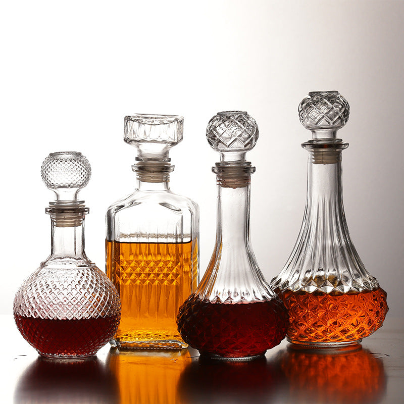 Carafe bocal en verre hermétique — Motifs décoratifs