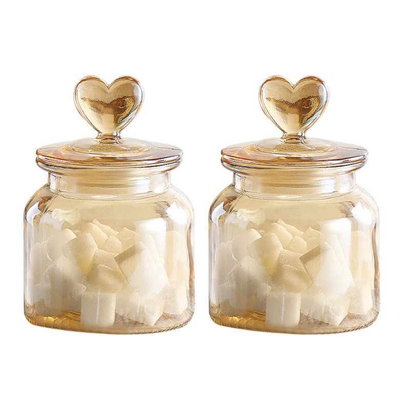 Bocal en verre hermétique transparent avec couvercle — Rangement alimentaire et kimchi
